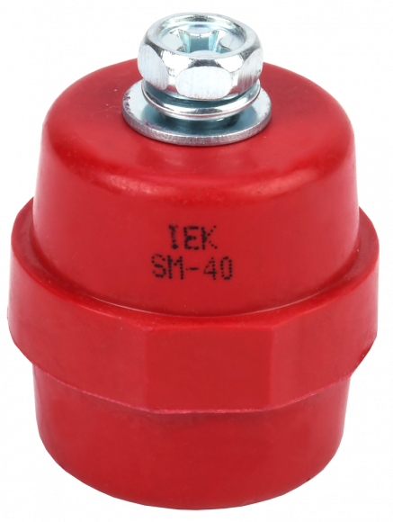 IEK Изолятор SM40 (М8) силовой с болтом IEK, YIS11-40-12-B