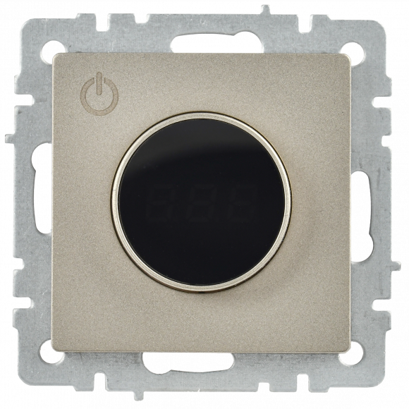 IEK BRITE Термостат электронный с индикацией ТС10-1-БрШ шампань , BR-RT11-K37