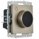 IEK BRITE Термостат электронный с индикацией ТС10-1-БрШ шампань , BR-RT11-K37