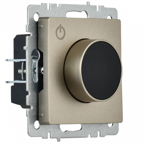 IEK BRITE Термостат электронный с индикацией ТС10-1-БрШ шампань , BR-RT11-K37