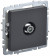IEK BRITE Розетка TV проходная РТВ10-0-БрГ графит IEK, BR-A10-P-K53