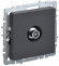 IEK BRITE Розетка TV проходная РТВ10-0-БрГ графит IEK, BR-A10-P-K53
