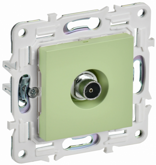 IEK SKANDY Розетка TV оконечная SK-A12G мятный IEK, SK-A10-O-K06