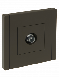 FORTE&PIANO Розетка TV проходная FP329 серый , FP-A10-P-K03