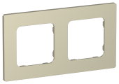 FLITE Рамка 2-местная РУ-2-К-ФлШ шампань IEK, FI-M22-32-20-K37
