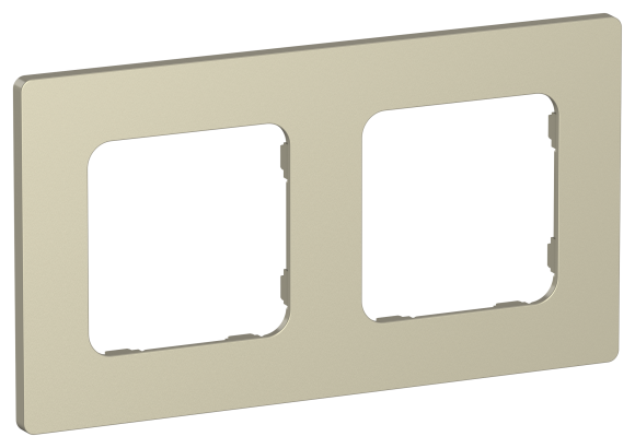IEK FLITE Рамка 2-местная РУ-2-К-ФлШ шампань IEK, FI-M22-32-20-K37