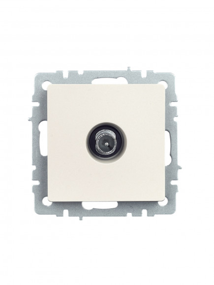 IEK BRITE Розетка TV проходная РТВ10-0-БрЖ жемчуг IEK, BR-A10-P-K36