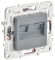 IEK SKANDY Розетка компьютерная двойная RJ45 кат.5E SK-K03Gr серый , SK-K20-1-K03