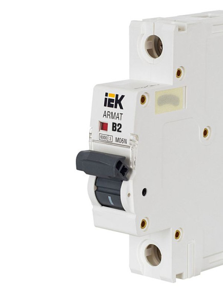 IEK ARMAT Автоматический выключатель M06N 1P B 2А IEK, AR-M06N-1-B002