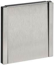 FORTE&PIANO Выключатель 1-клавишный проходной 10А FP703M металл никель IEK, FP-V12-0-10-1-M-K50