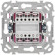 IEK FLITE Выключатель 2-клавишный 10А ВС12-1-0-ФлПр пурпурный IEK, FI-V20-0-10-1-K99