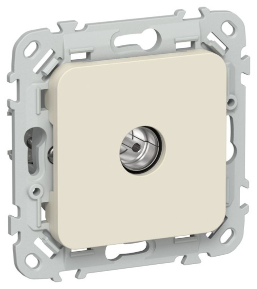 IEK FLITE Розетка TV экранированная оконечная тип M РТВм-1-1-1-ФлСл сливочный IEK, FI-A13-O-K86