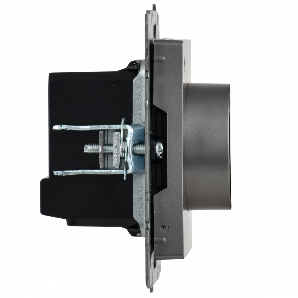 IEK BRITE Термостат электронный с индикацией ТС10-1-БрС сталь , BR-RT11-K46