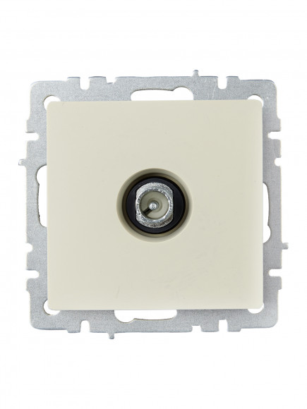 IEK BRITE Розетка TV проходная РТВ10-0-БрКр бежевый IEK, BR-A10-P-K10