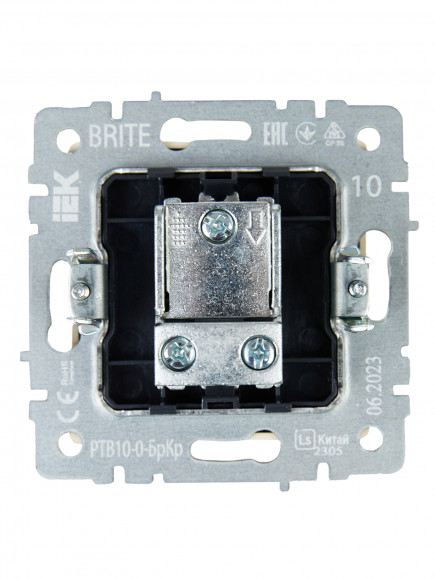 IEK BRITE Розетка TV проходная РТВ10-0-БрКр бежевый IEK, BR-A10-P-K10