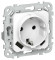 IEK FLITE Розетка 1-местная с заземлением с защитными шторками 16А с USB A+C 20Вт РСЮшс11-0-ФлБ белый IEK, FI-R14-16-U22-020-K01