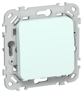 FLITE Выключатель 1-клавишный перекрестный 10А ВС71-1-0-ФлХЛ холодный лед IEK, FI-V13-0-10-K94