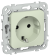 IEK FLITE Розетка с заземлением без защитных шторок безвинтовое крепление 16А РС11-1-ФлП панг IEK, FI-R11-16-1-K92