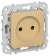 IEK FLITE Розетка без заземления с защитными шторками безвинтовое крепление 10А РСш01-1-ФлШм шамуа IEK, FI-R13-10-1-K89