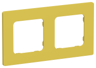 FLITE Рамка 2-местная РУ-2-К-ФлЖК желтый карри IEK, FI-M22-32-20-K44