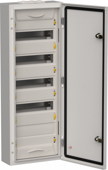IEK TITAN 5 Корпус металлический ЩРн-60 (1х60) 835х310х140мм IP54 серый (одна дверь) IEK, TI5-50-N-060-54-7035