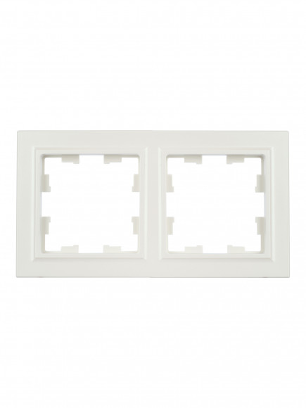 IEK BRITE Рамка 2-местная РУ-2-БрЖ жемчуг , BR-M22-K36