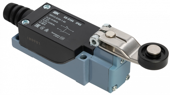IEK Выключатель концевой КВ-8104 рычаг с роликом IP65 IEK, KKV12-8104-1-65