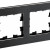 BRITE Рамка 2-местная РУ-2-1-Бр металл черный RE AL IEK, BR-M22-M-21-K02