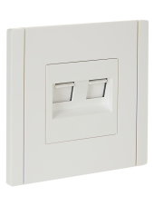 FORTE&PIANO Розетка компьютерная двойная RJ45 кат.6 FP234 белый , FP-K20-2-K01 FORTE&PIANO Розетка компьютерная двойная RJ45 кат.6 FP234 белый , FP-K20-2-K01