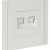 FORTE&amp;PIANO Розетка компьютерная двойная RJ45 кат.6 FP234 белый IEK, FP-K20-2-K01