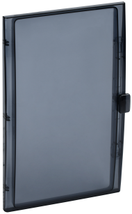 TEKFOR Дверца для корпуса пластикового КМПн-36 IP65 черная прозрачная IEK, TF-KP72D-DV-36-K02