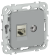 IEK FLITE Розетка 2-местная RJ45/TV категория 6 STP РКТВ6-2-1-ФлС серый IEK, FI-AK21-2-K03