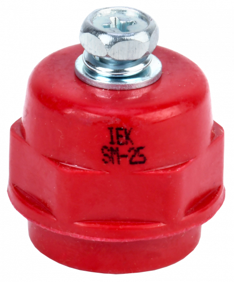 IEK Изолятор SM25 (М6) силовой с болтом IEK, YIS11-25-06-B