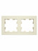 IEK BRITE Рамка 2-местная РУ-2-БрКр бежевый , BR-M22-K10