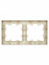 IEK BRITE Рамка 2-местная РУ-2-БрКр бежевый , BR-M22-K10
