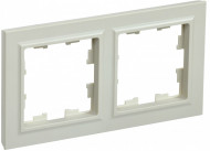 BRITE Рамка 2-местная РУ-2-БрКр бежевый , BR-M22-K10