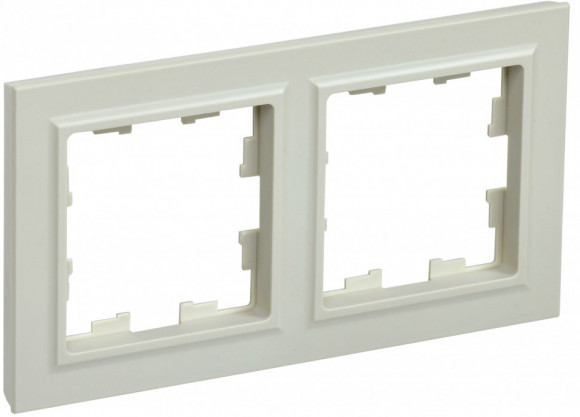 IEK BRITE Рамка 2-местная РУ-2-БрКр бежевый IEK, BR-M22-K10