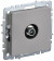 IEK BRITE Розетка TV проходная РТВ10-0-БрС сталь , BR-A10-P-K46
