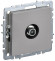 IEK BRITE Розетка TV проходная РТВ10-0-БрС сталь , BR-A10-P-K46