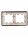 IEK BRITE Рамка 2-местная РУ-2-1-Бр металл коричневый RE AL IEK, BR-M22-M-21-K30 IEK BRITE Рамка 2-местная РУ-2-1-Бр металл коричневый RE AL IEK, BR-M22-M-21-K30