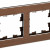 BRITE Рамка 2-местная РУ-2-1-Бр металл коричневый RE AL IEK, BR-M22-M-21-K30