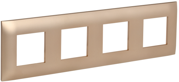 IEK SKANDY Рамка 4-местная SK-F04Sa песочный , SK-M42-K98