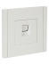 IEK FORTE&PIANO Розетка компьютерная RJ45 кат.6 FP231 белый , FP-K10-2-K01