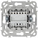 IEK FLITE Выключатель 2-клавишный кнопочный 10А ВС12-2-0-ФлБ белый IEK, FI-V24-0-10-1-K01