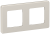 IEK IEKINSPIRIA Рамка 2-местная 6739481 шампань IEK