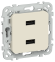 IEK FLITE Розетка USB A+A 3,1А РЮ-2-ФлСл сливочный IEK, FI-U21-D31-K86