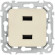 IEK FLITE Розетка USB A+A 3,1А РЮ-2-ФлСл сливочный IEK, FI-U21-D31-K86