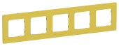 FLITE Рамка 5-местная РУ-5-К-ФлЖК желтый карри IEK, FI-M52-32-20-K44