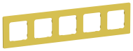 FLITE Рамка 5-местная РУ-5-К-ФлЖК желтый карри IEK, FI-M52-32-20-K44