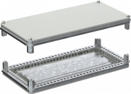 FORMAT Крыша и основание 400х800мм IP54 IEK, YKM40D-FO-KO-040-080-54